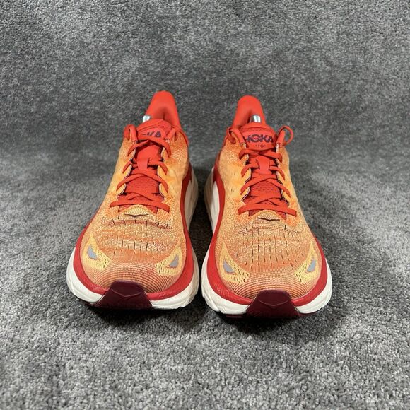 Hoka One One Clifton 8 1119393 FBOR Mens Size 11 Orange Running Shoes No Insoles - Picture 3 of 13